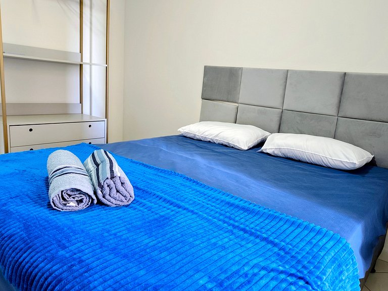 Apartamento pé na areia da praia das Astúrias Frente ao mar