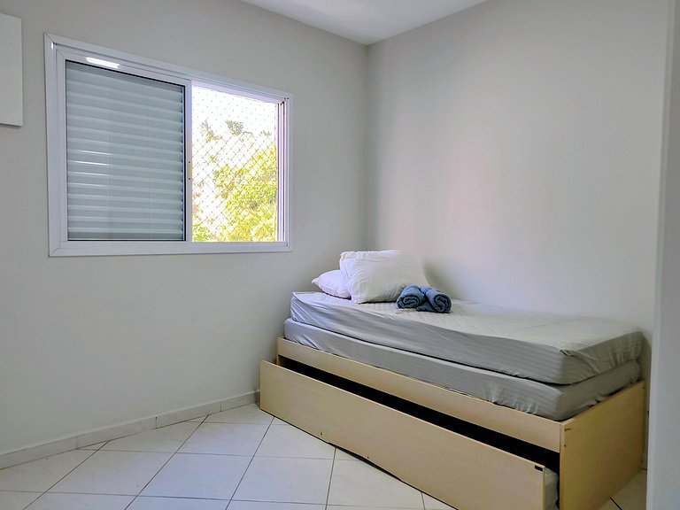 Apartamento pé na areia da praia das Astúrias Frente ao mar